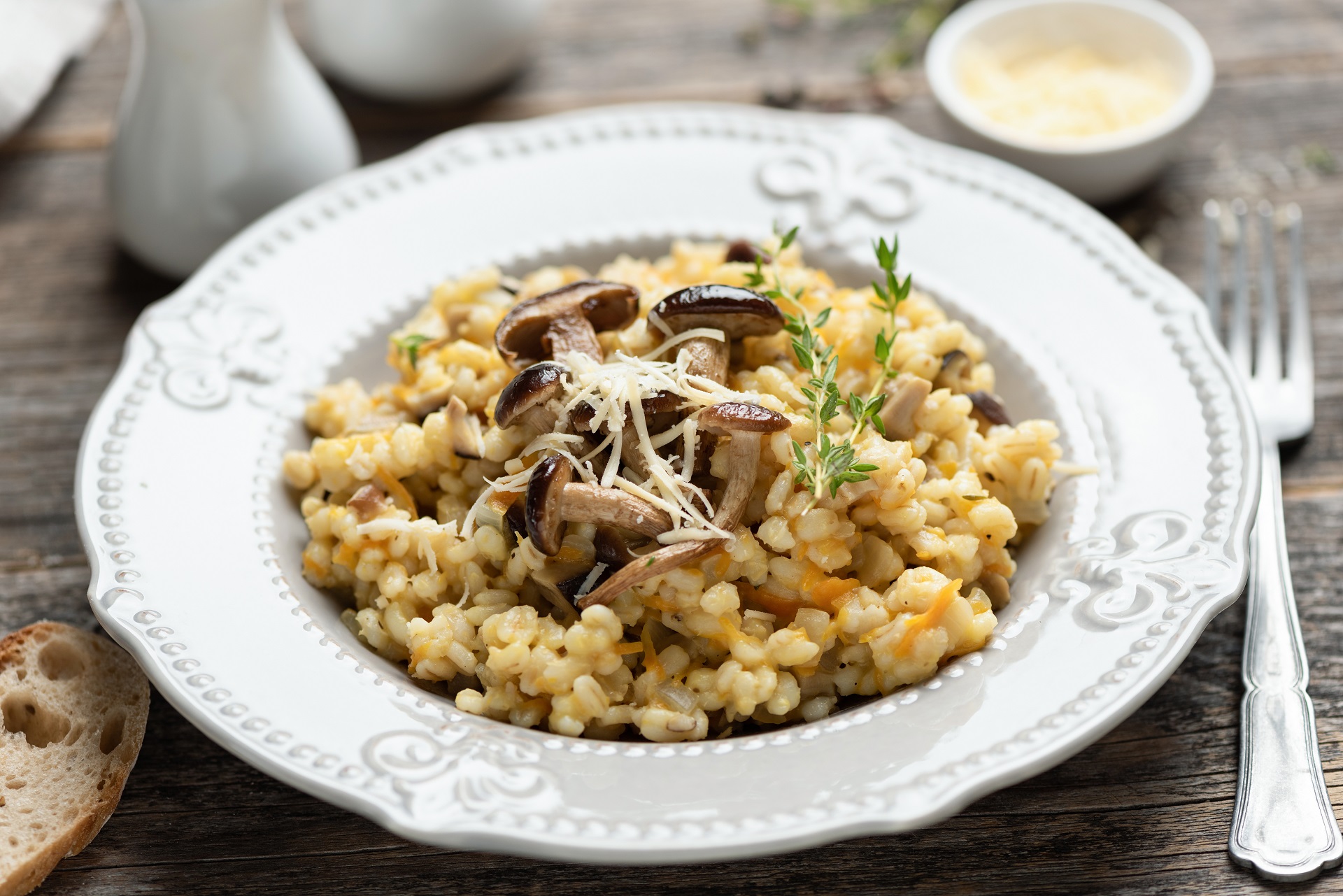 Barley Mushroom Risotto