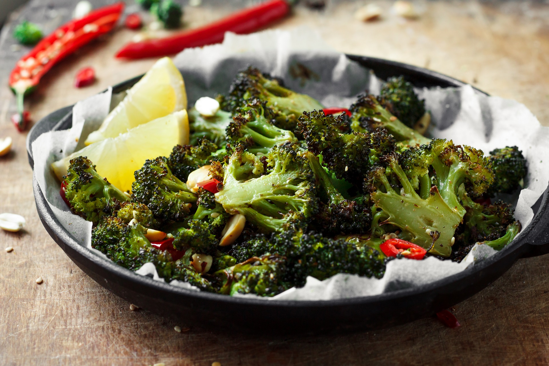 Lemon Parmesan Roasted Broccoli