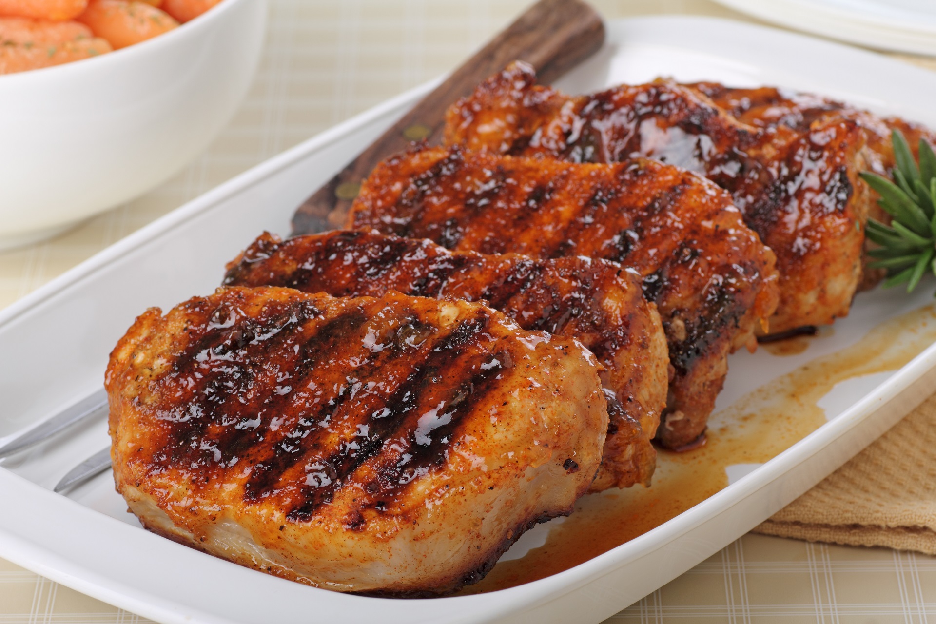 Pork Chops with a Glaze