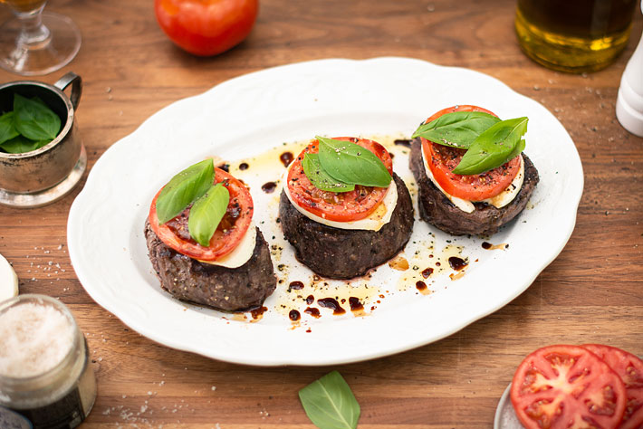 Caprese Grilled Filet Mignon