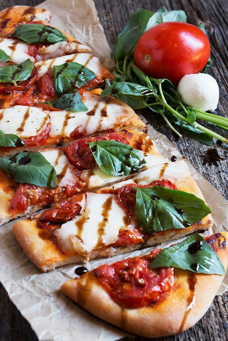 Tomato Bocconcini Flatbread