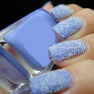 Fluffy Nail Art Idea