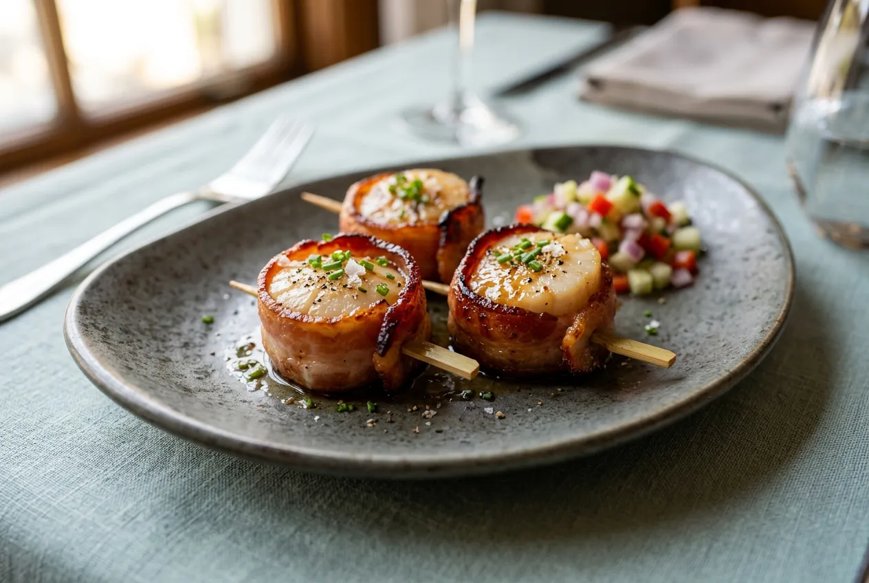 Bacon-Wrapped Scallops