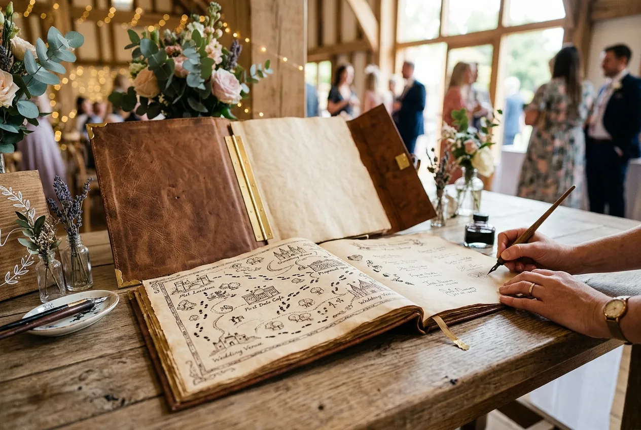 Design a Marauder's Map Guest Book