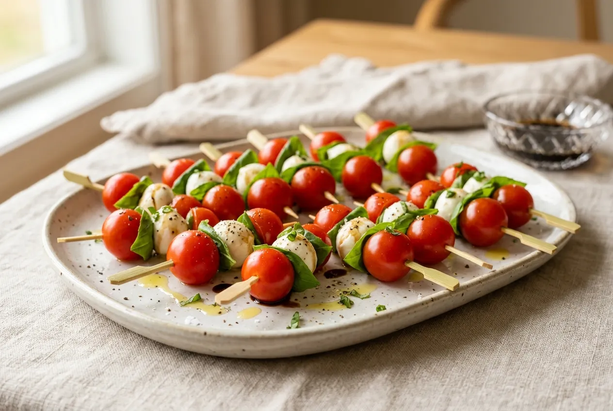 Mini Caprese Skewers