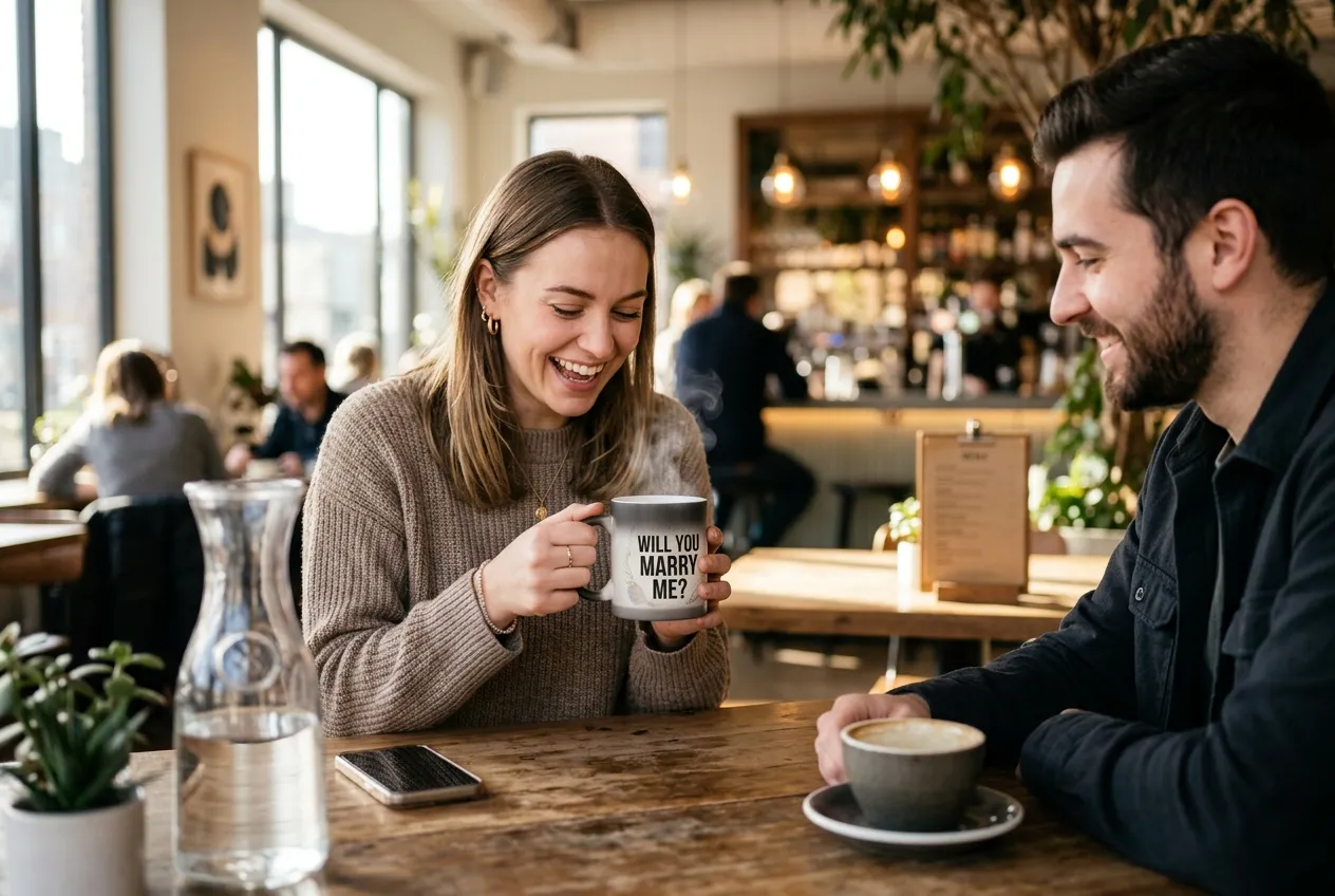 Surprise Coffee Cup Message