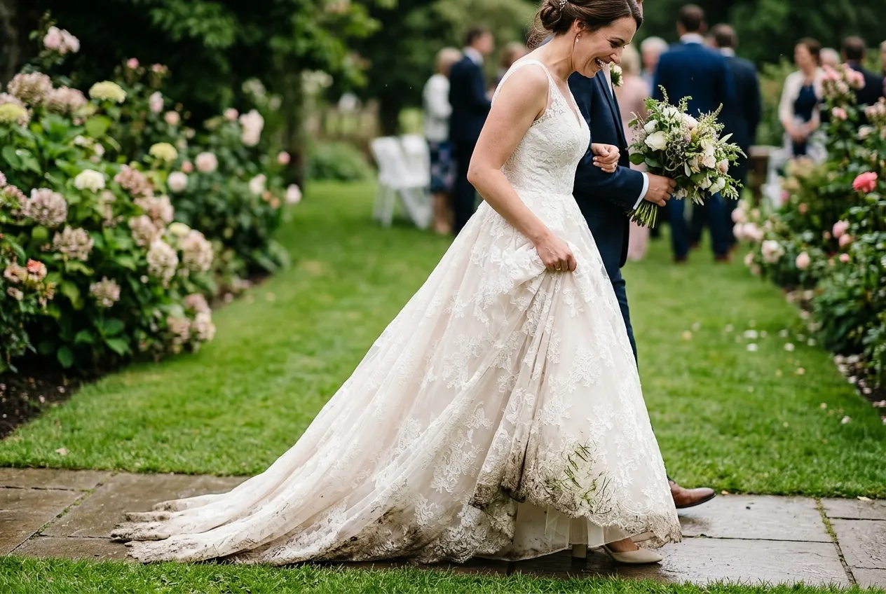 Your Wedding Dress Will Probably Get Dirty