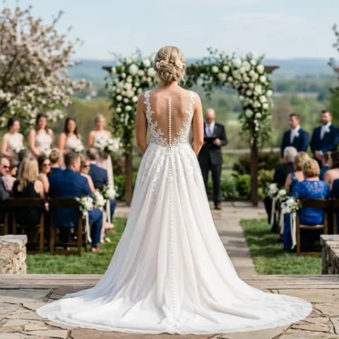 Image of 12 Most Gorgeous Wedding Dress Backs