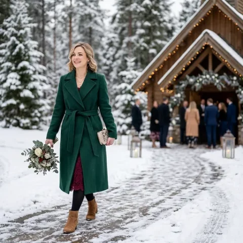 Image of 8 Comfy Cover-Ups to Wear to a Winter Wedding