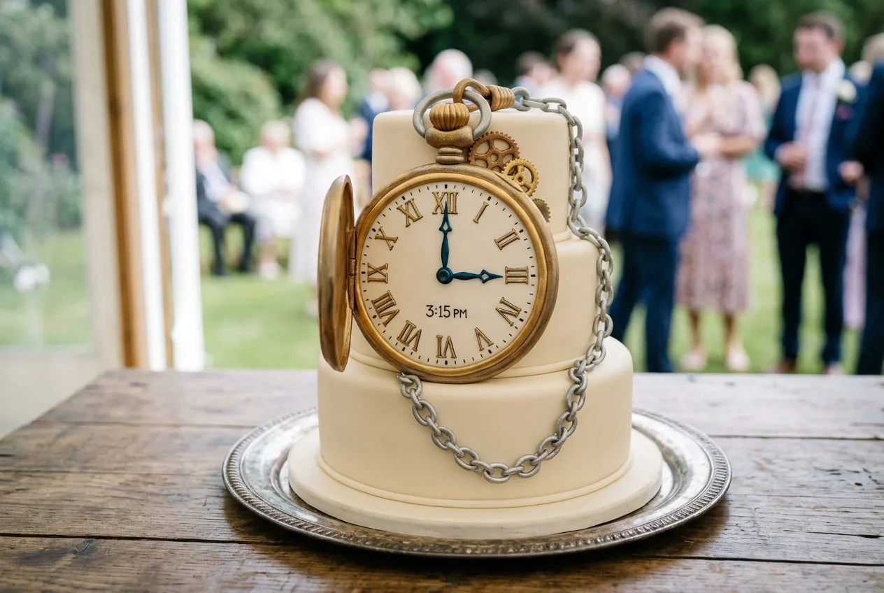 Antique Pocket Watch Cake