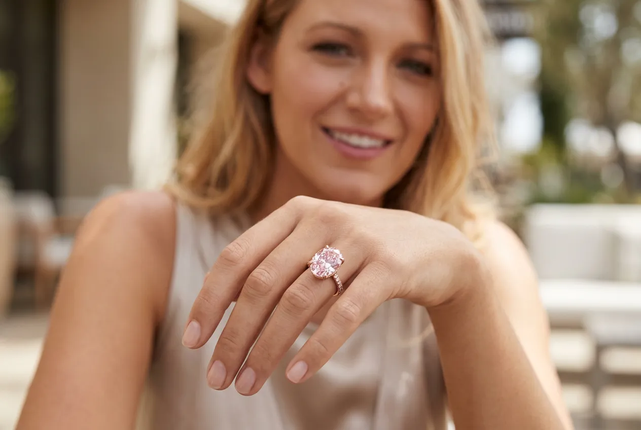 Blake Lively's Rose Gold Oval
