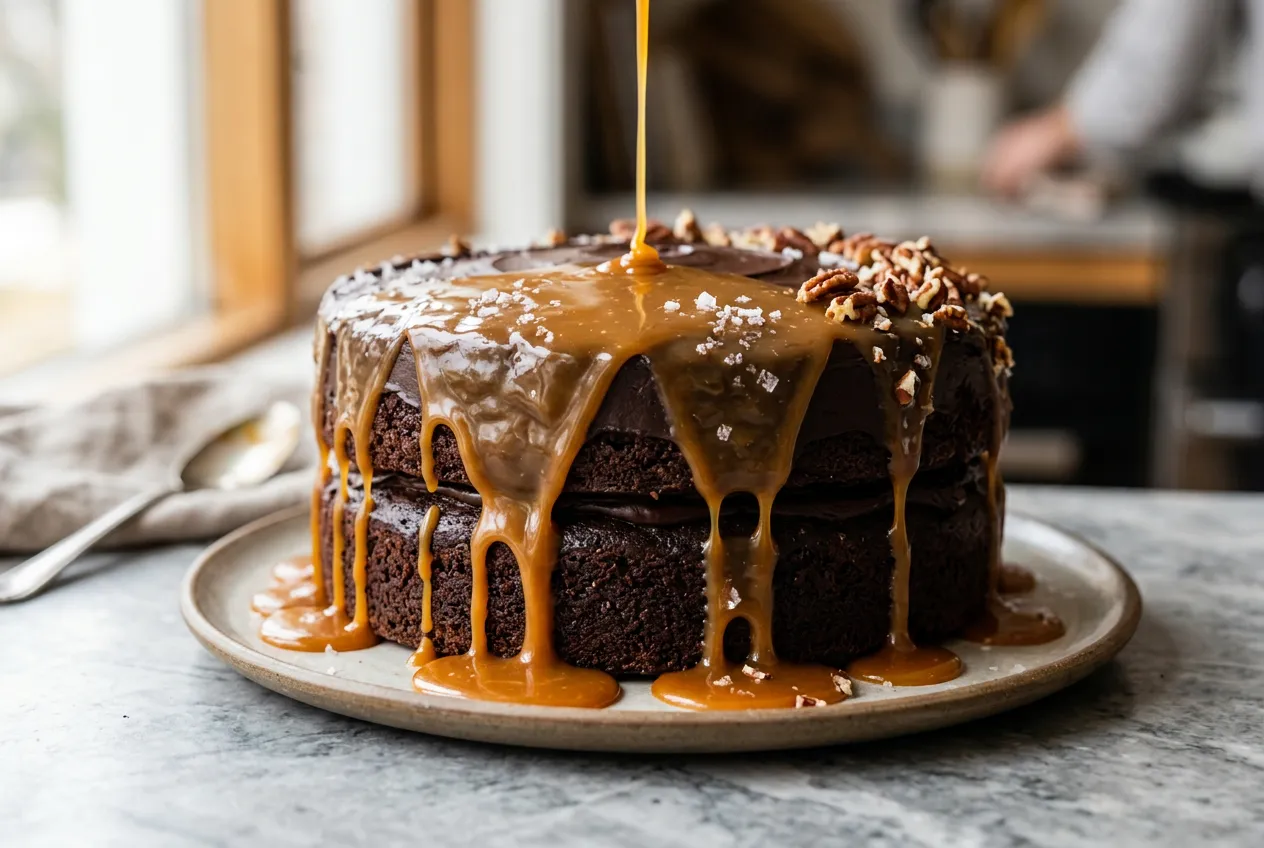 Dripping Caramel Cascade