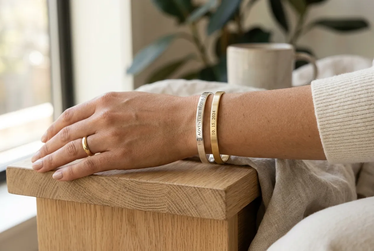 Engraved Cuff Bracelets