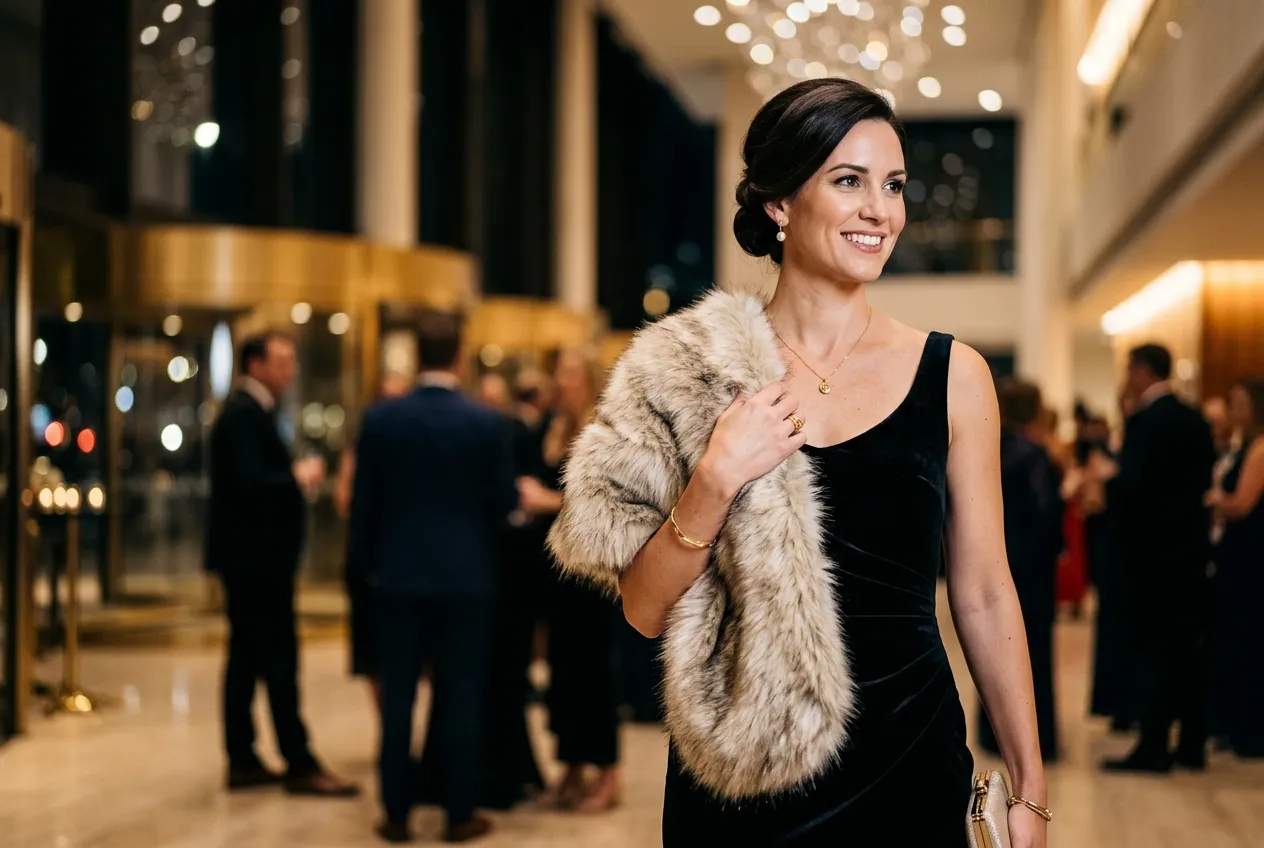 Faux Fur Stole
