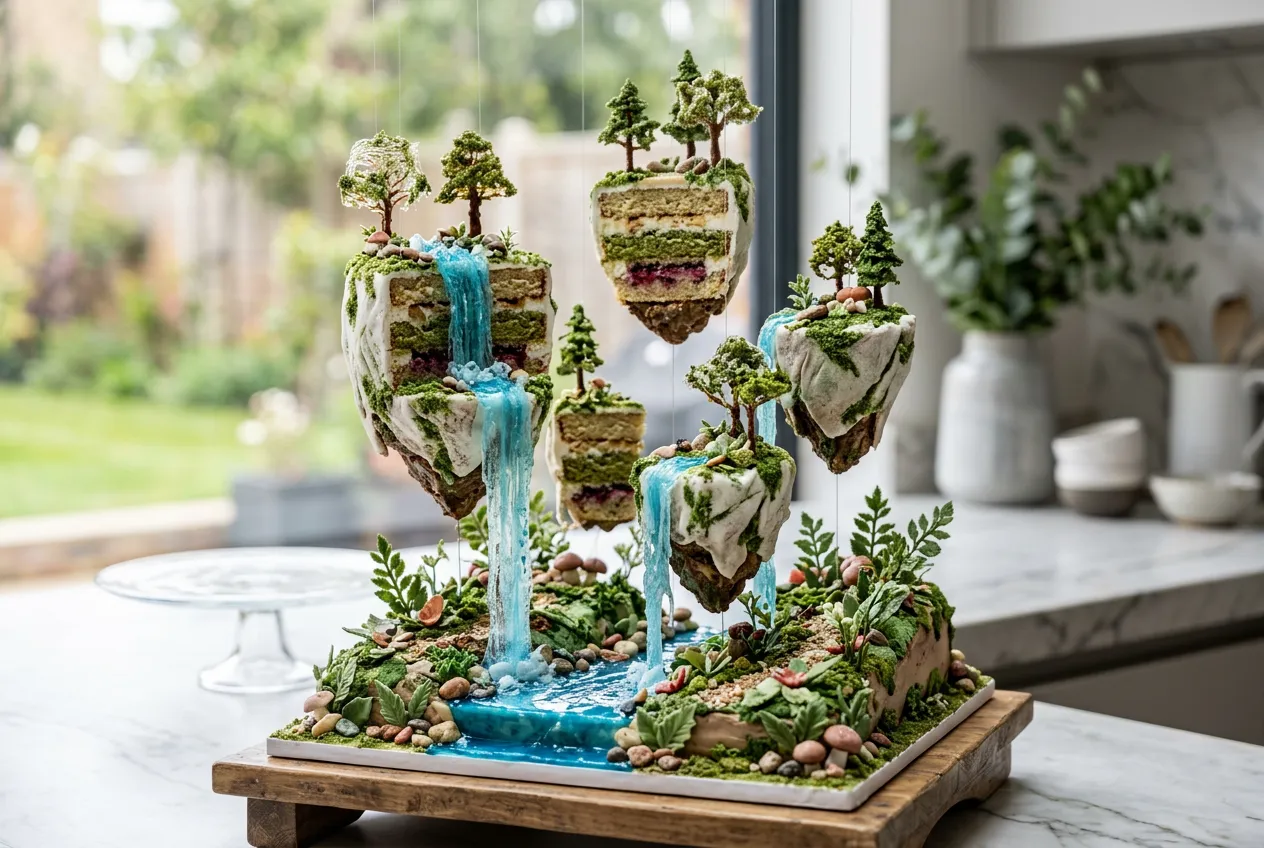 Floating Island Cake