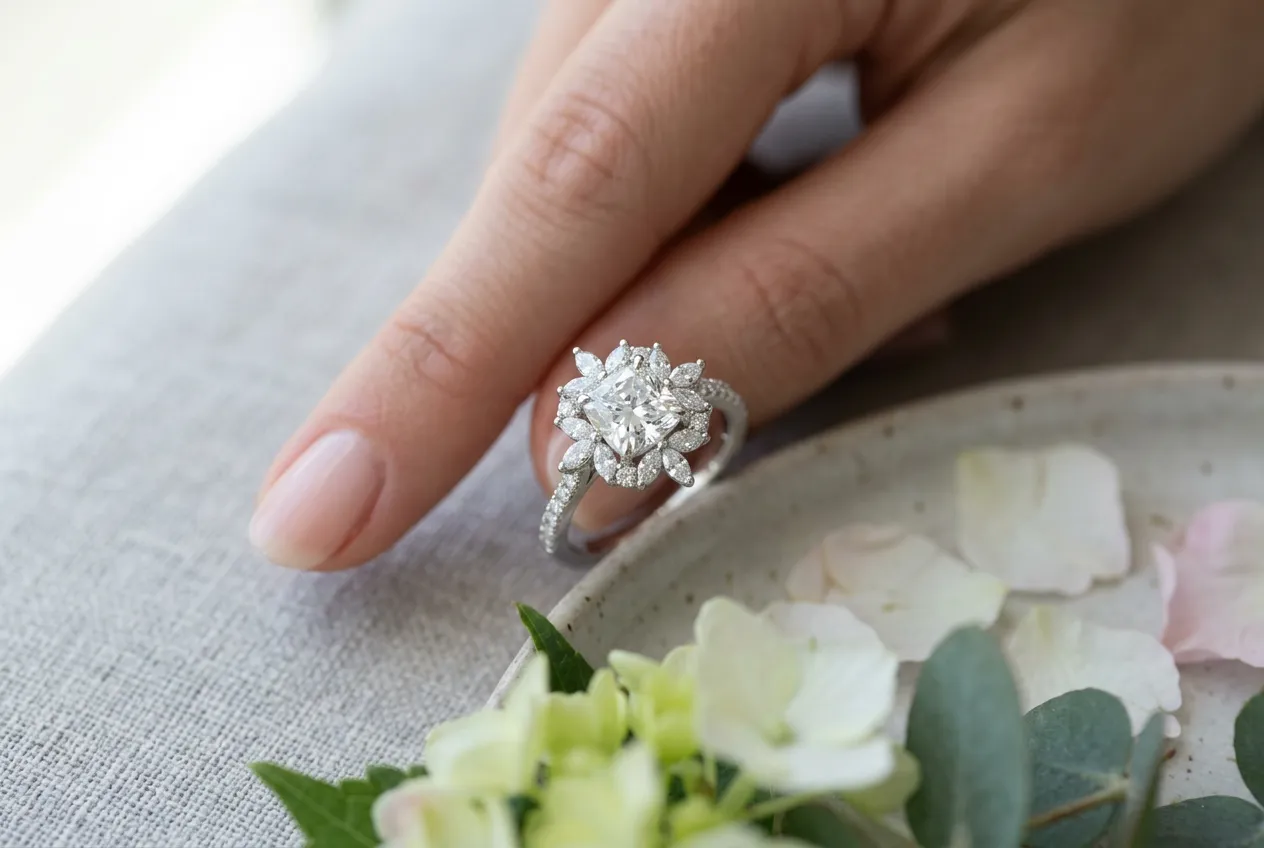 Floral Motif Halo