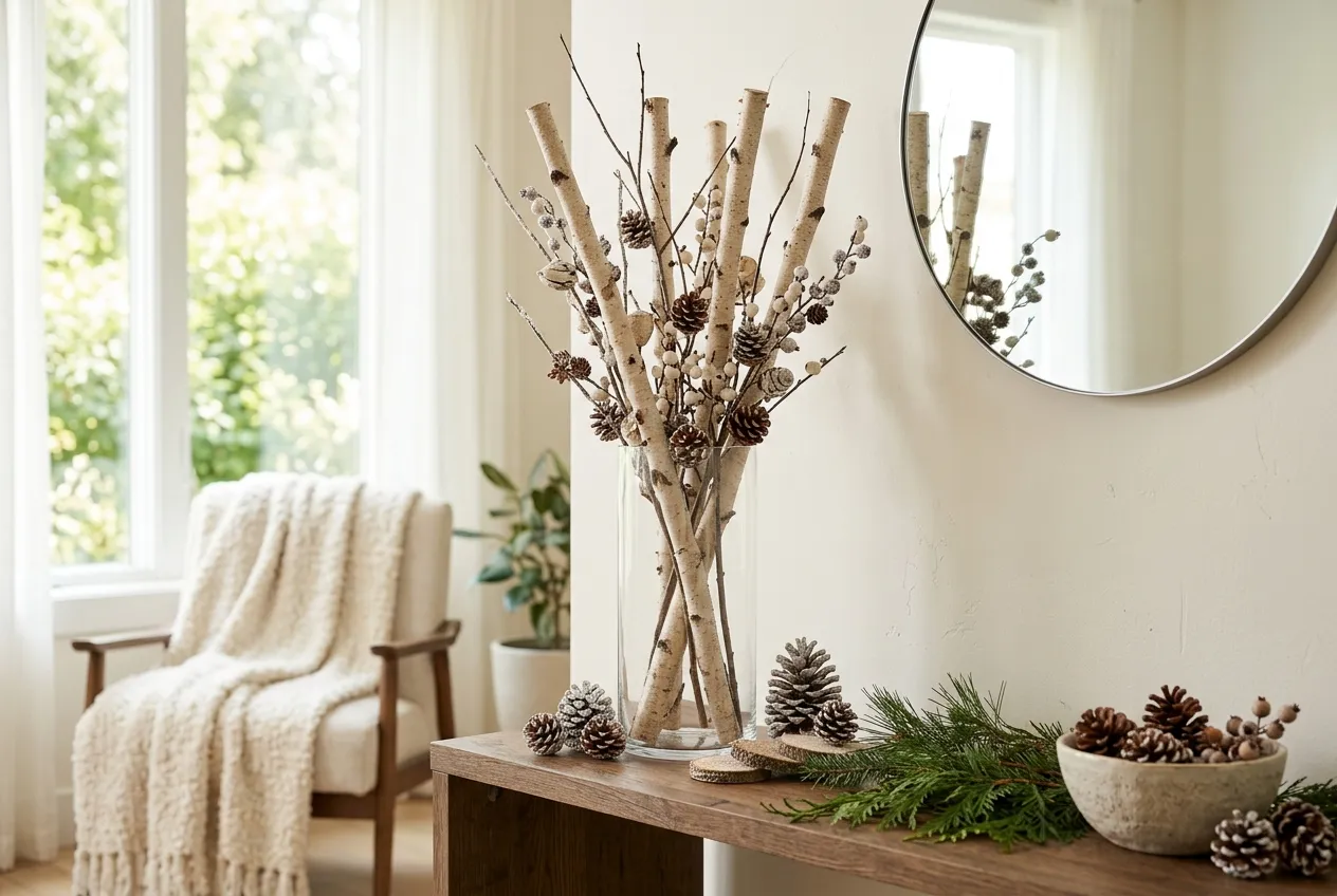 Incorporate Natural Winter Elements