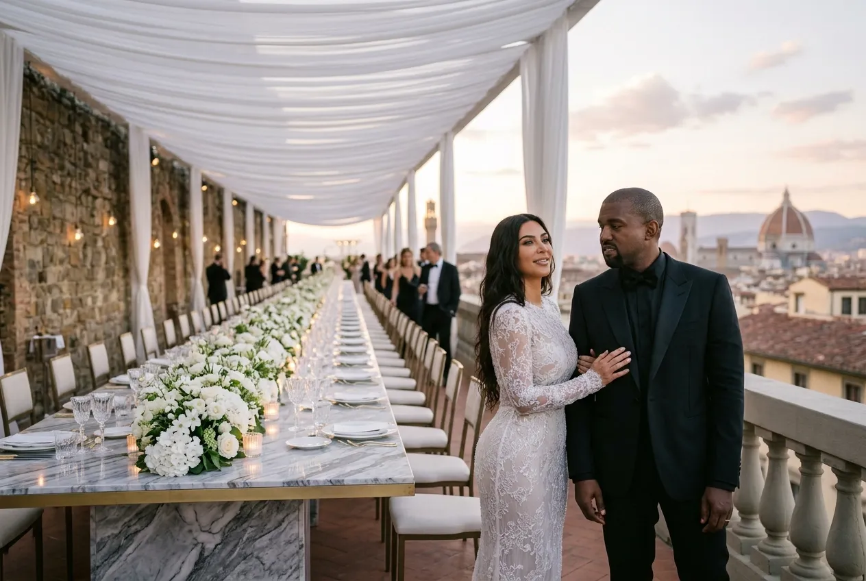 Kim Kardashian and Kanye West