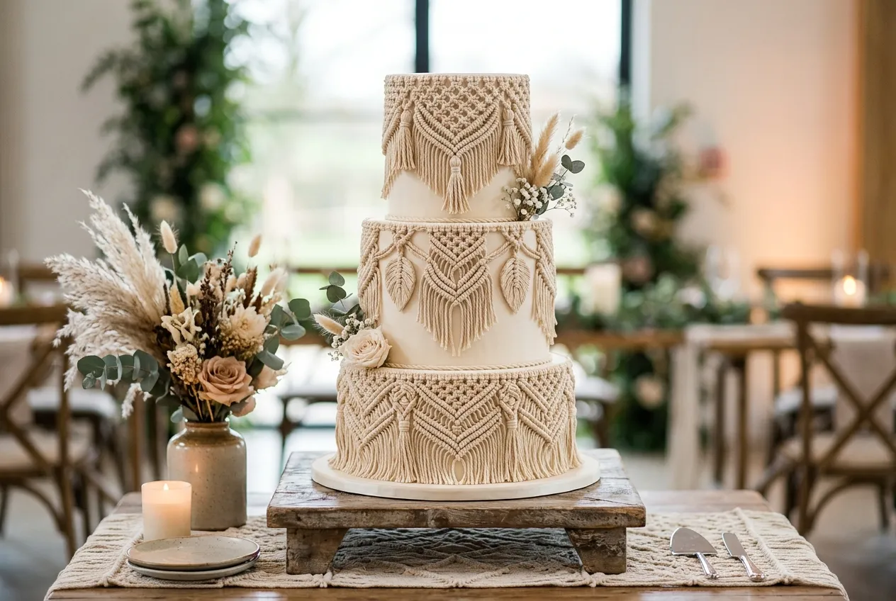 Macrame Rope Cake