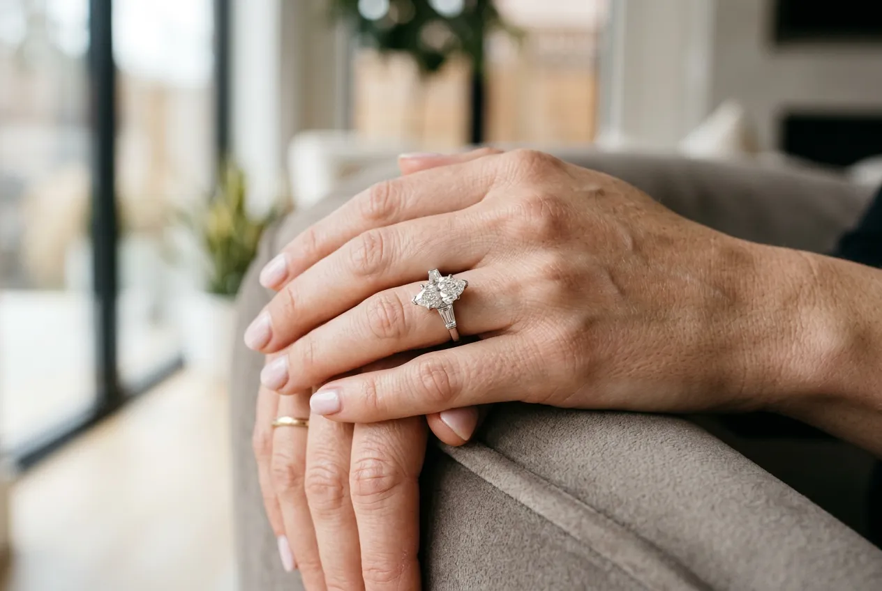 Marquise with Tapered Baguettes