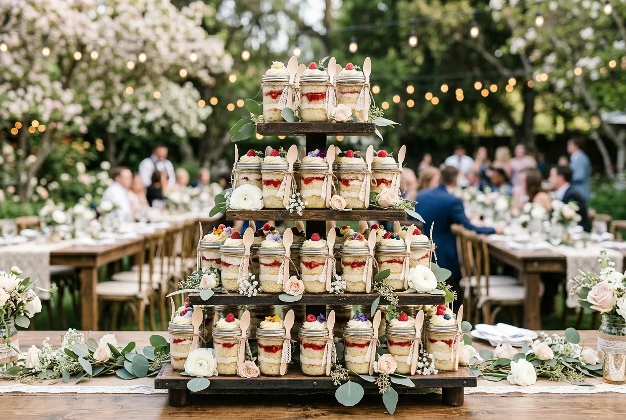 Mason Jar Tier Cake