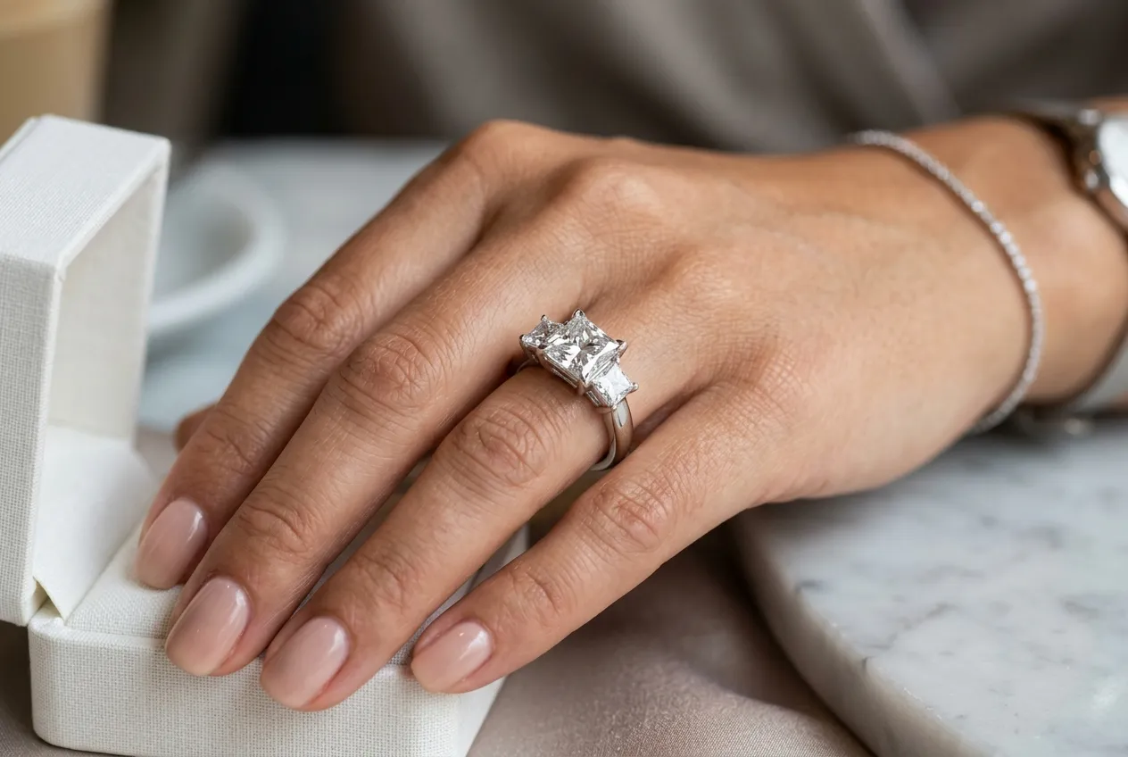 Three-Stone Princess Cut