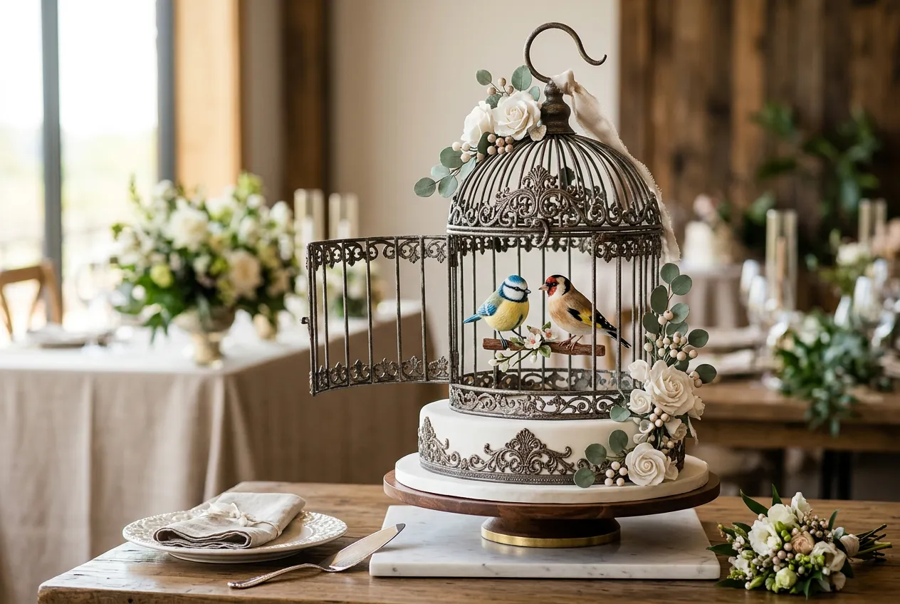 Vintage Birdcage Cake