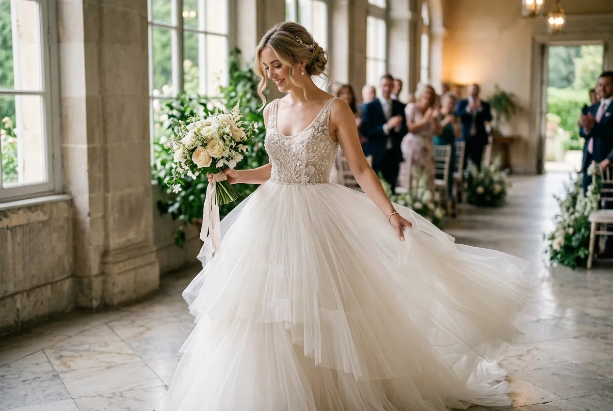 Ethereal Tulle Princess Gown