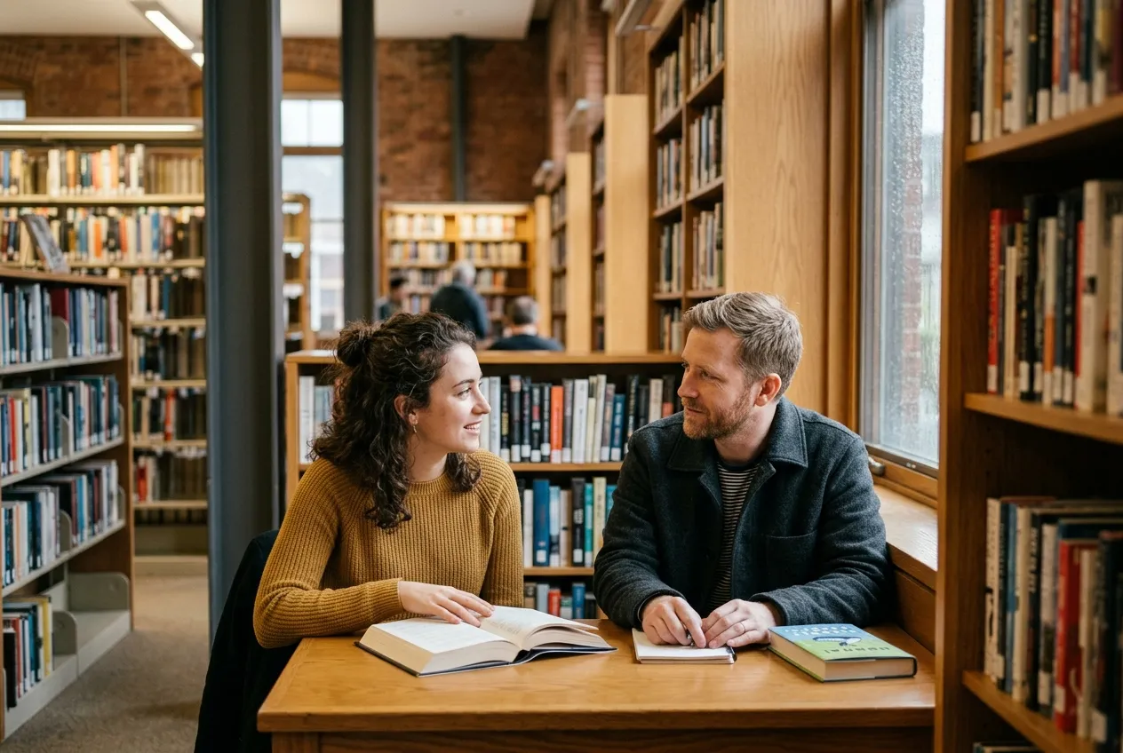 Library Literary Romance