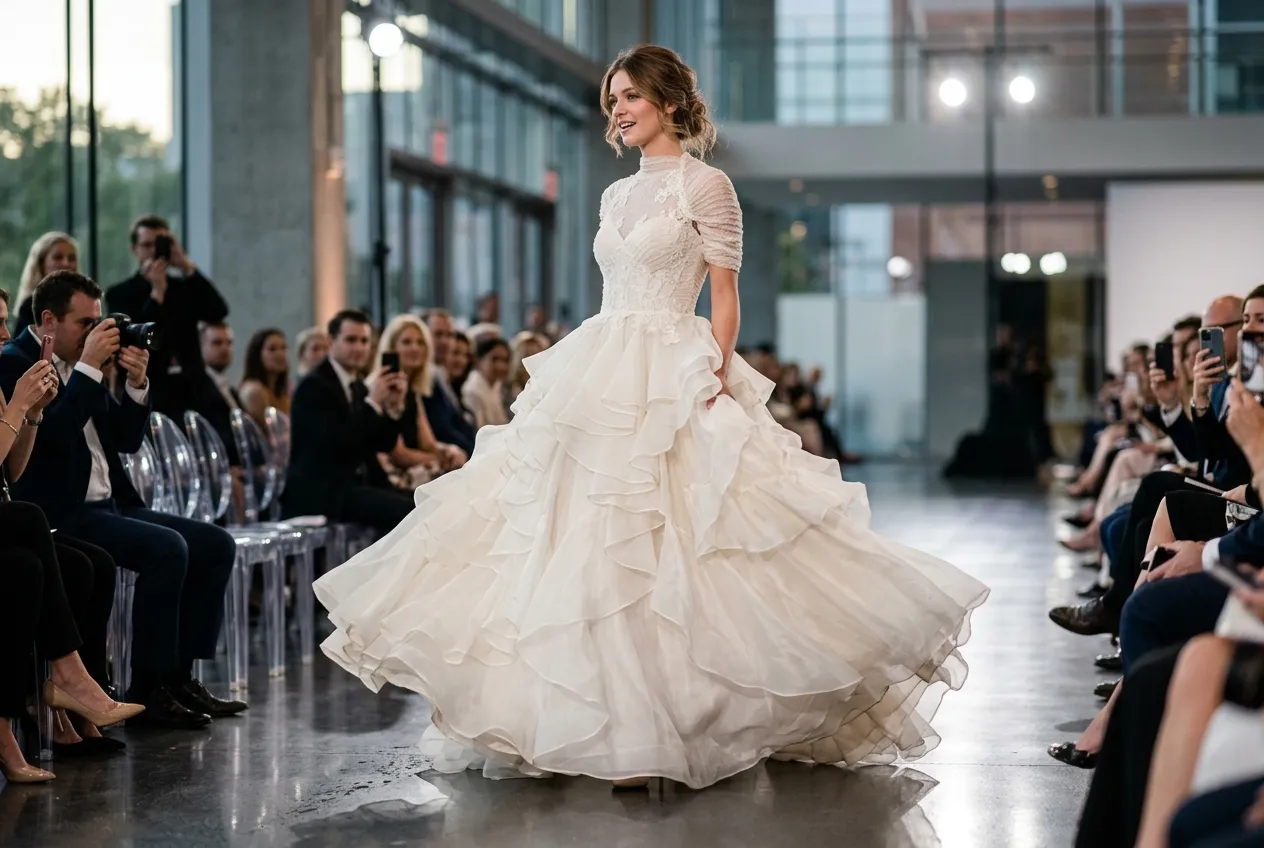 Romantic Ruffled Ballgown