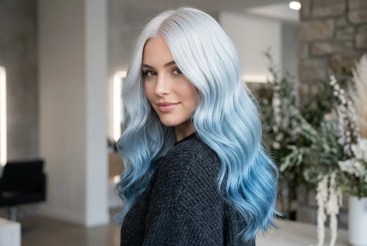 Icy Blue Ombre
