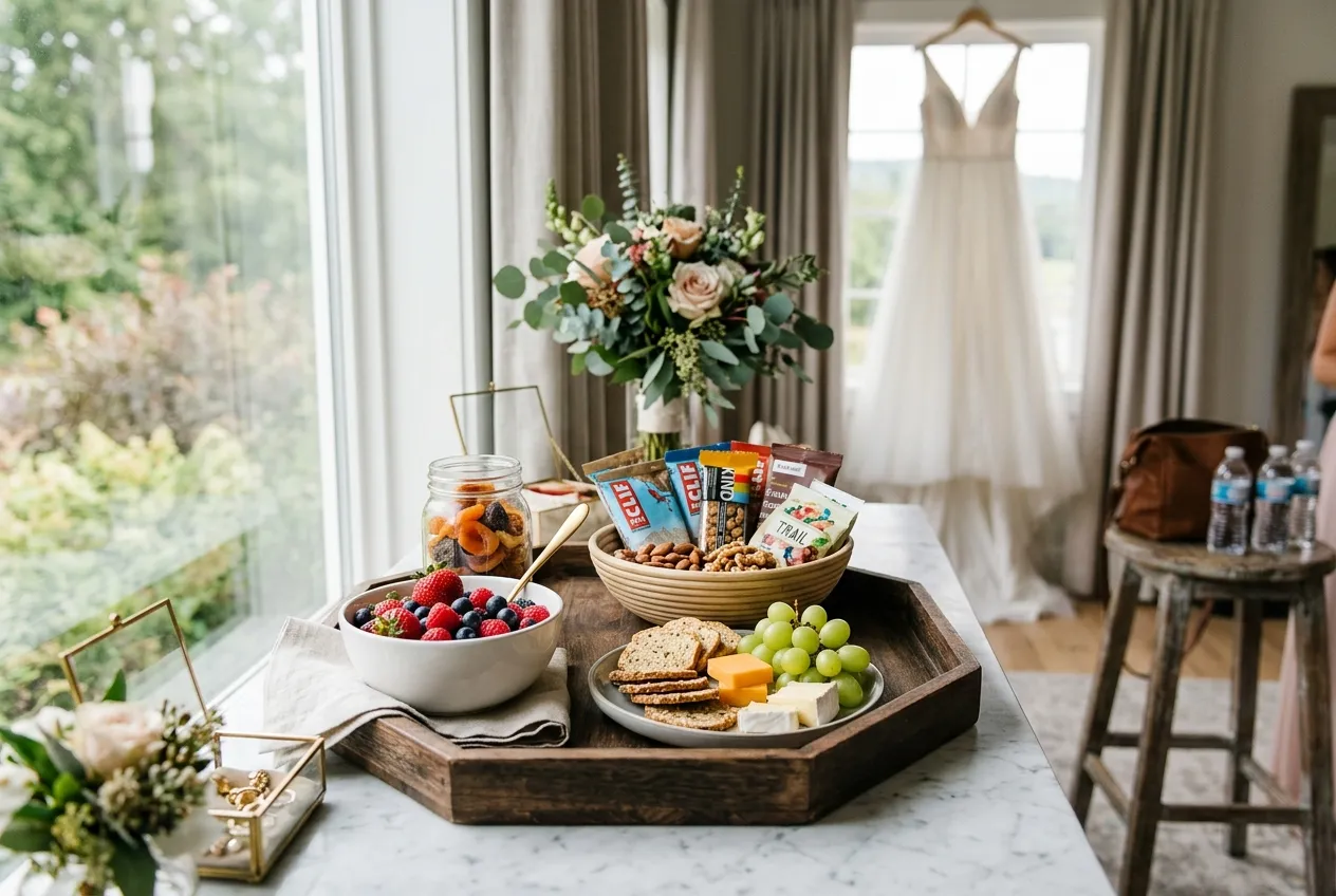 Pack Snacks for Your Bridal Suite