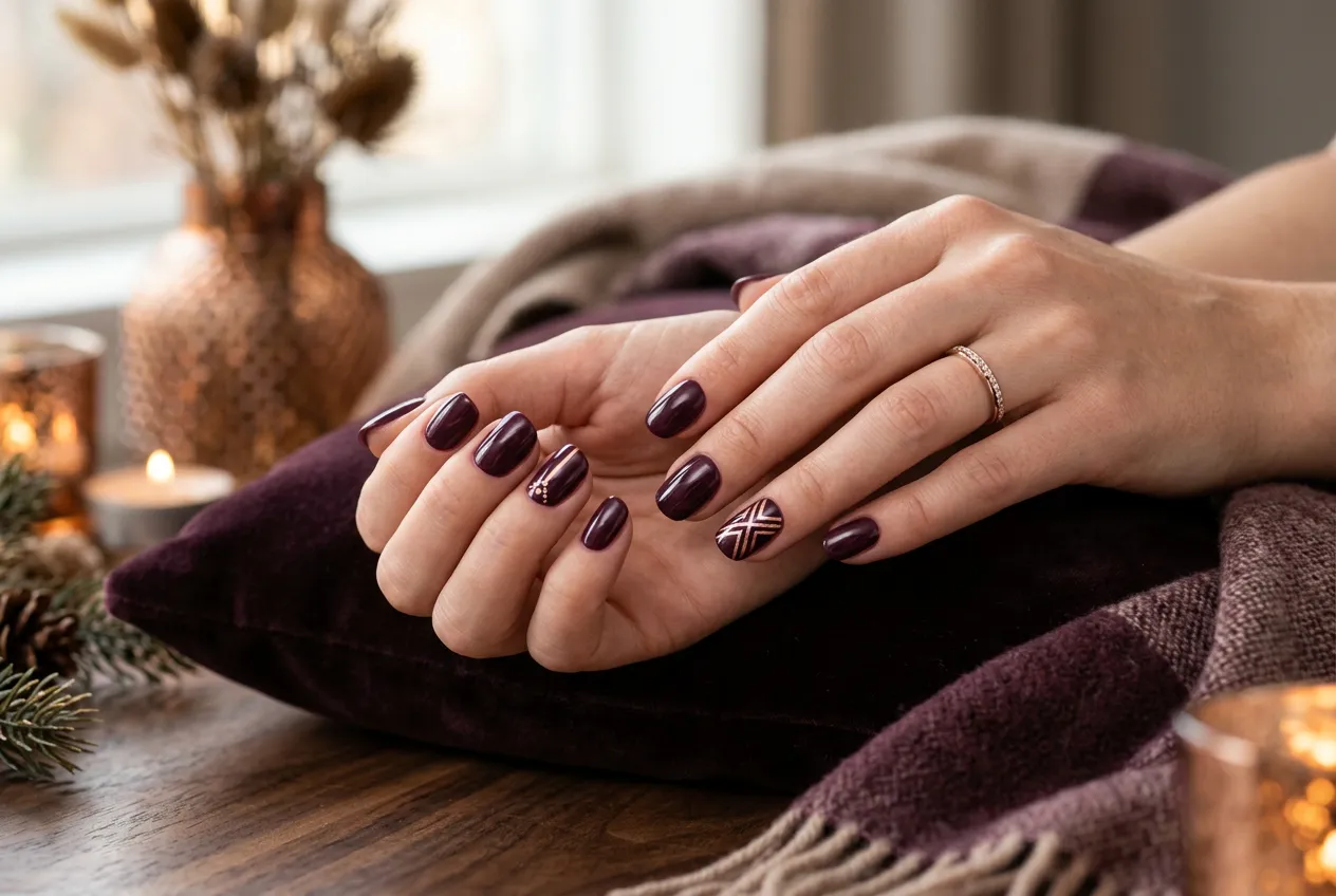 Plum and Rose Gold Combination