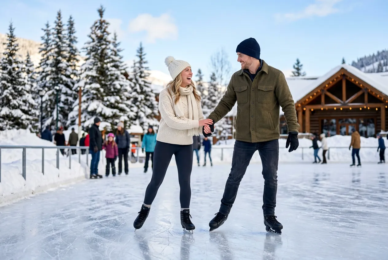 Capture Ice Skating or Winter Activities