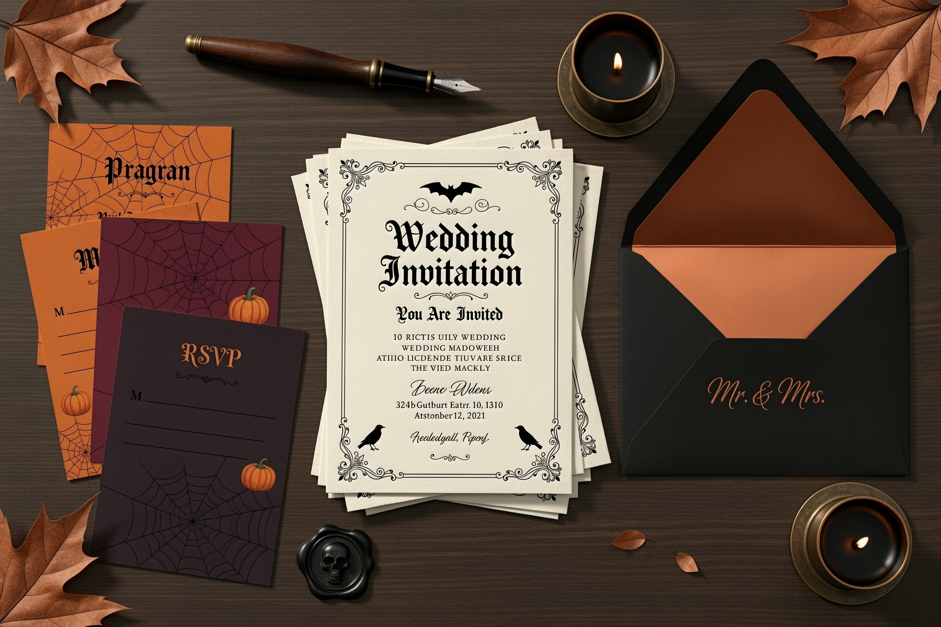 Spooky stationery
