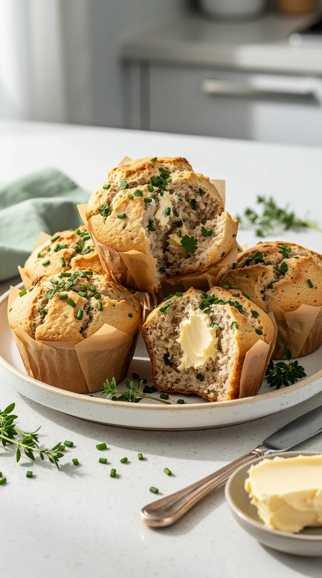 Irish Soda Bread Muffins with Herbs