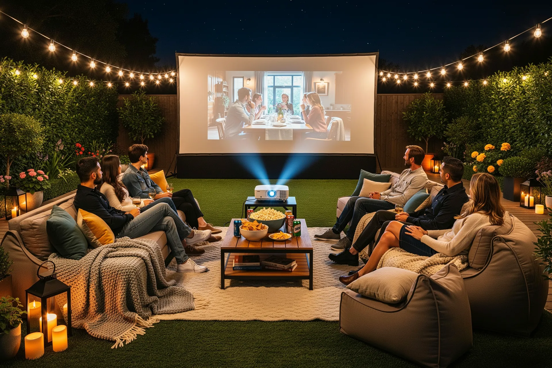 Set up a midnight movie screening