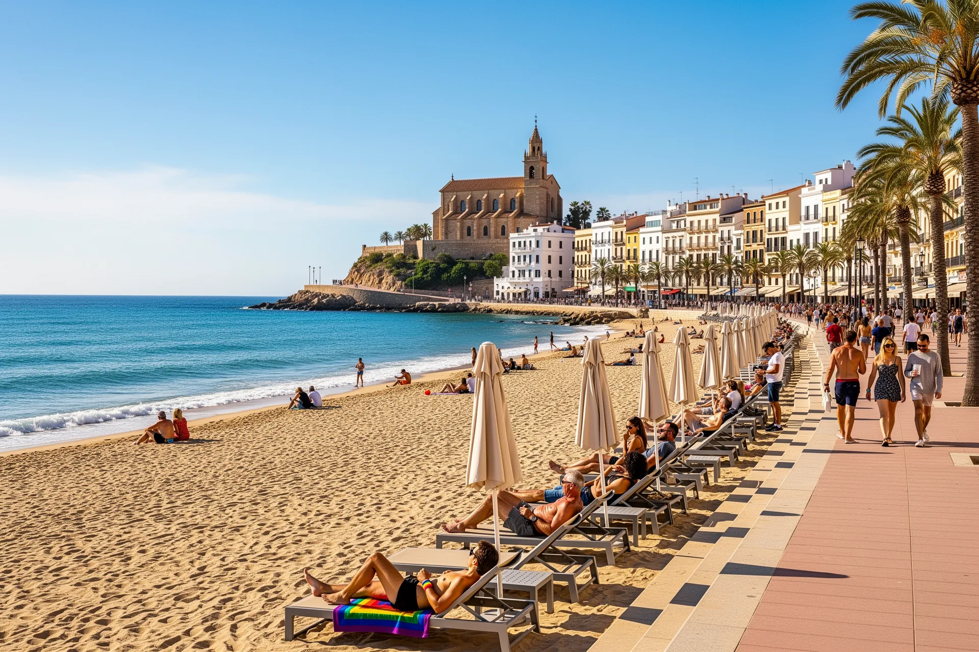 Sitges Beach, Barcelona, Spain