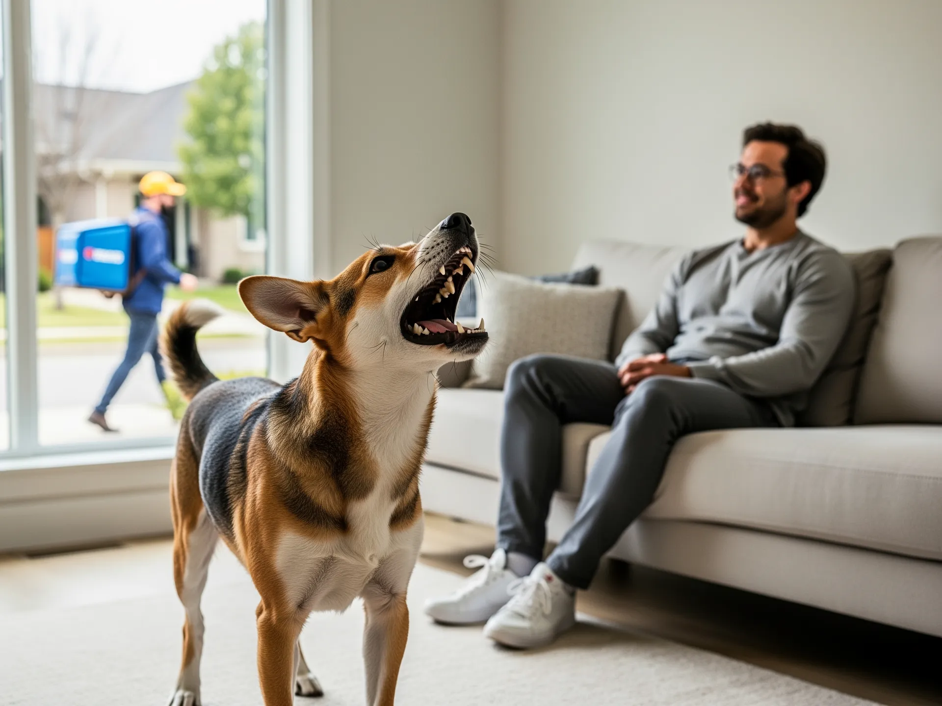Dogs only bark when there's danger or threats