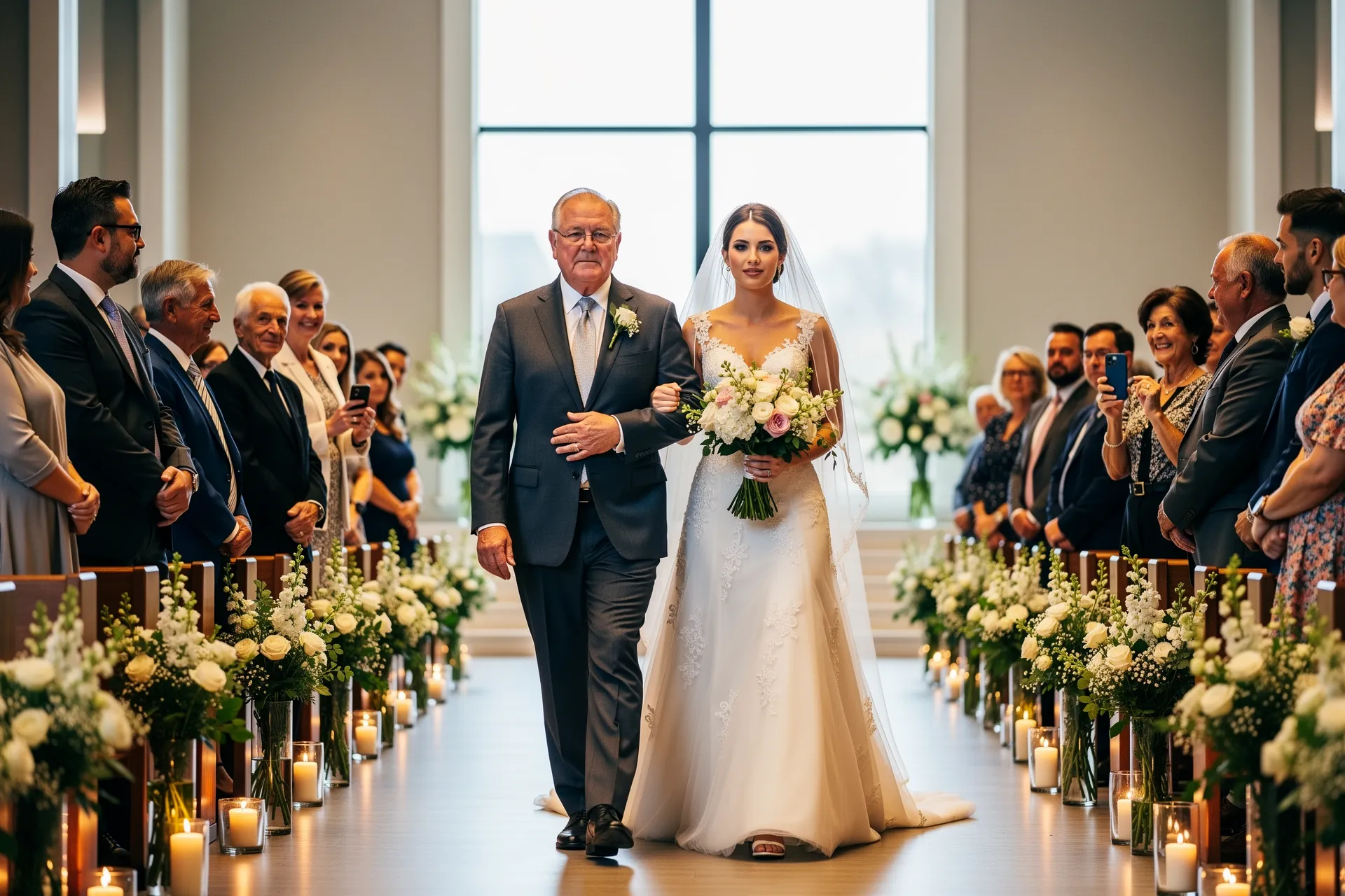 Walking down the aisle