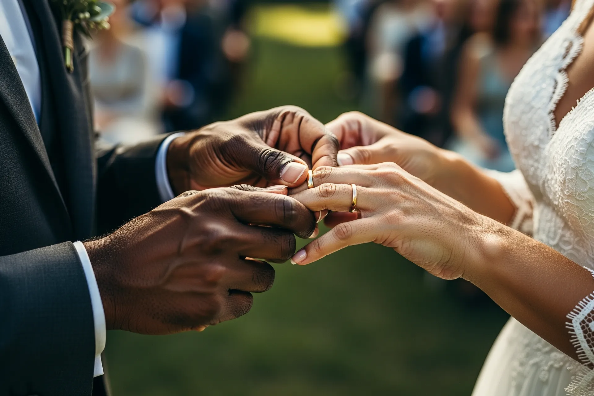 The ring exchange closeup