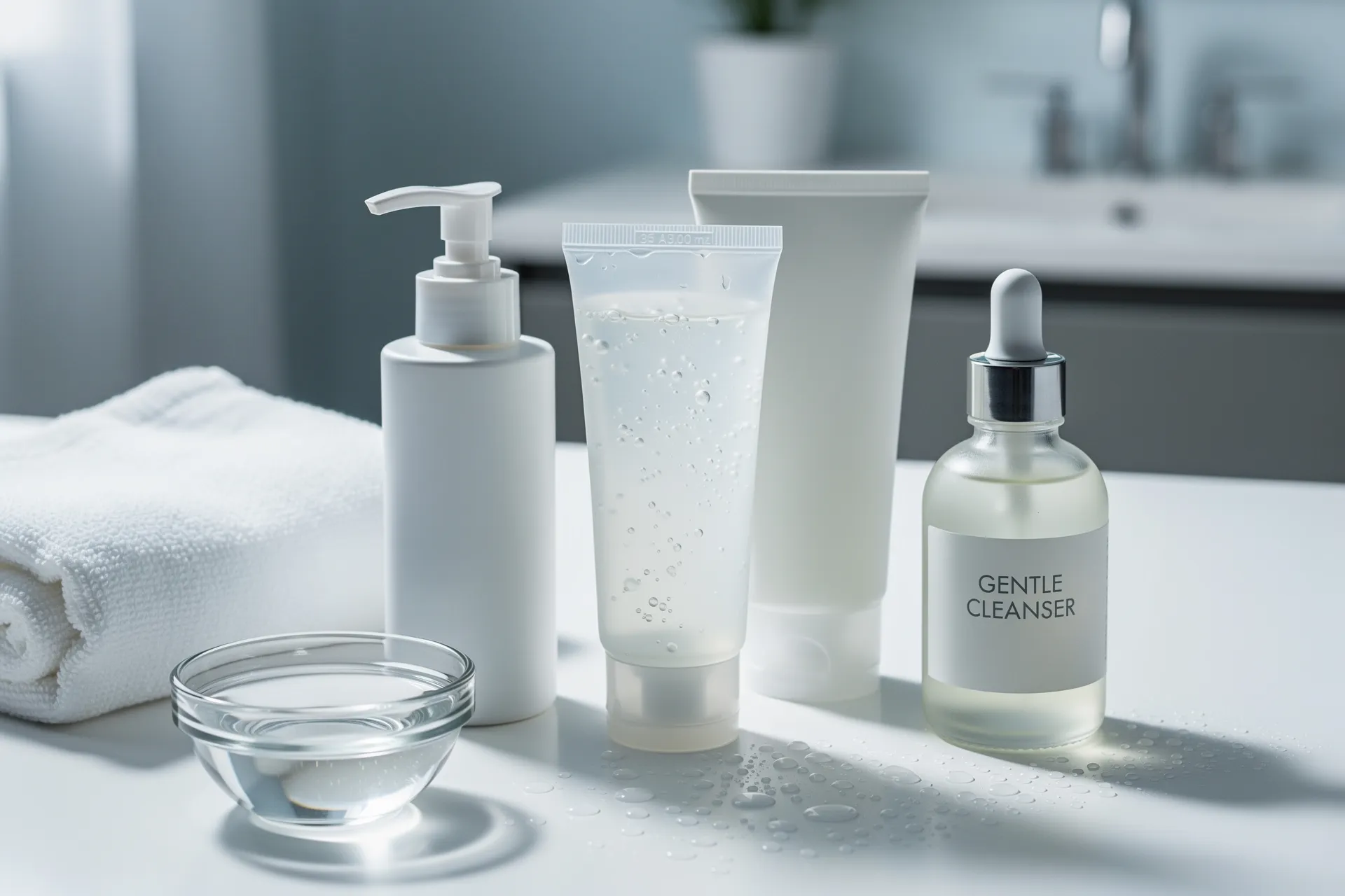 Choose gentle cleansing products