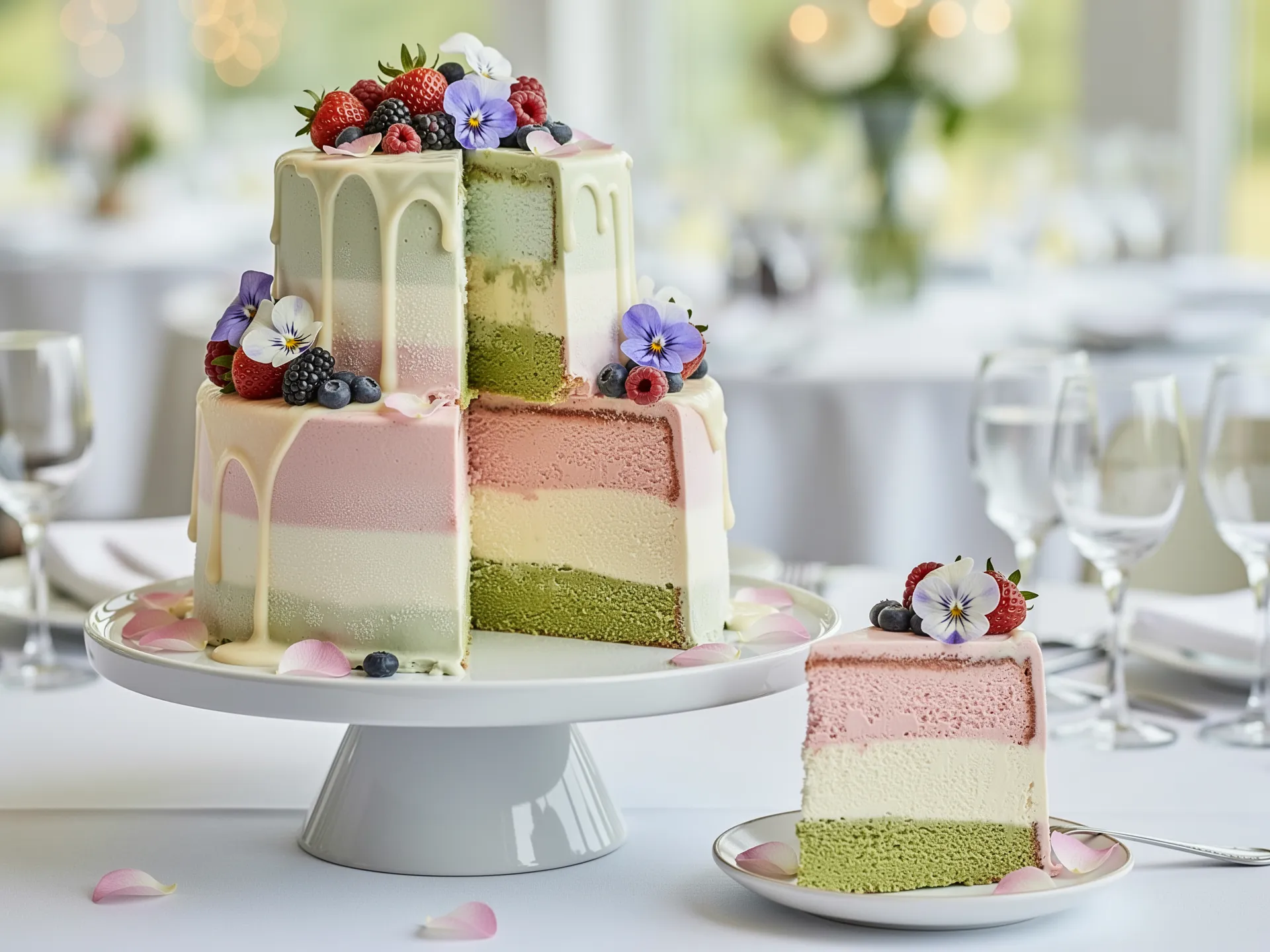 The ice cream wedding cake