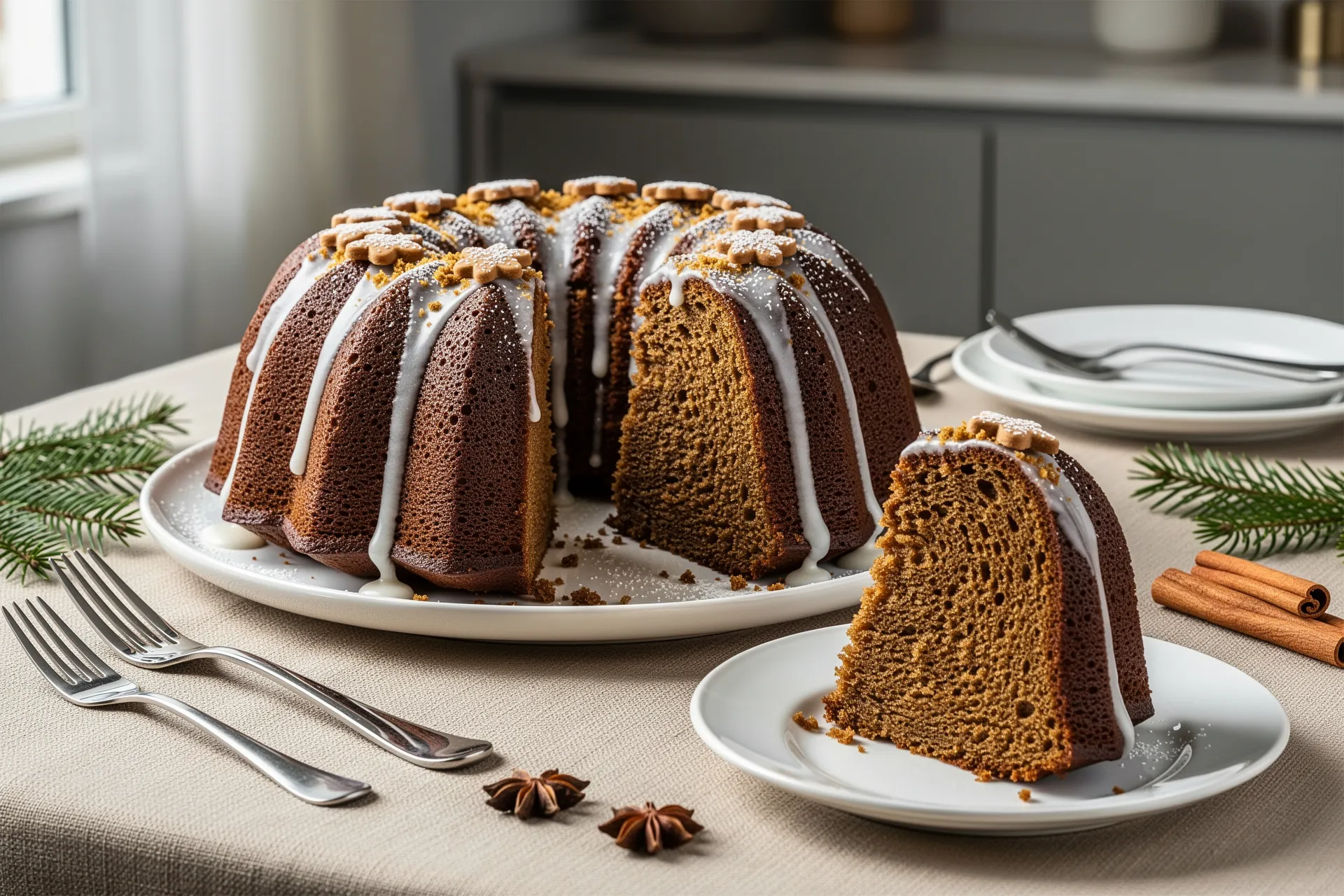 Gingerbread bundt cake