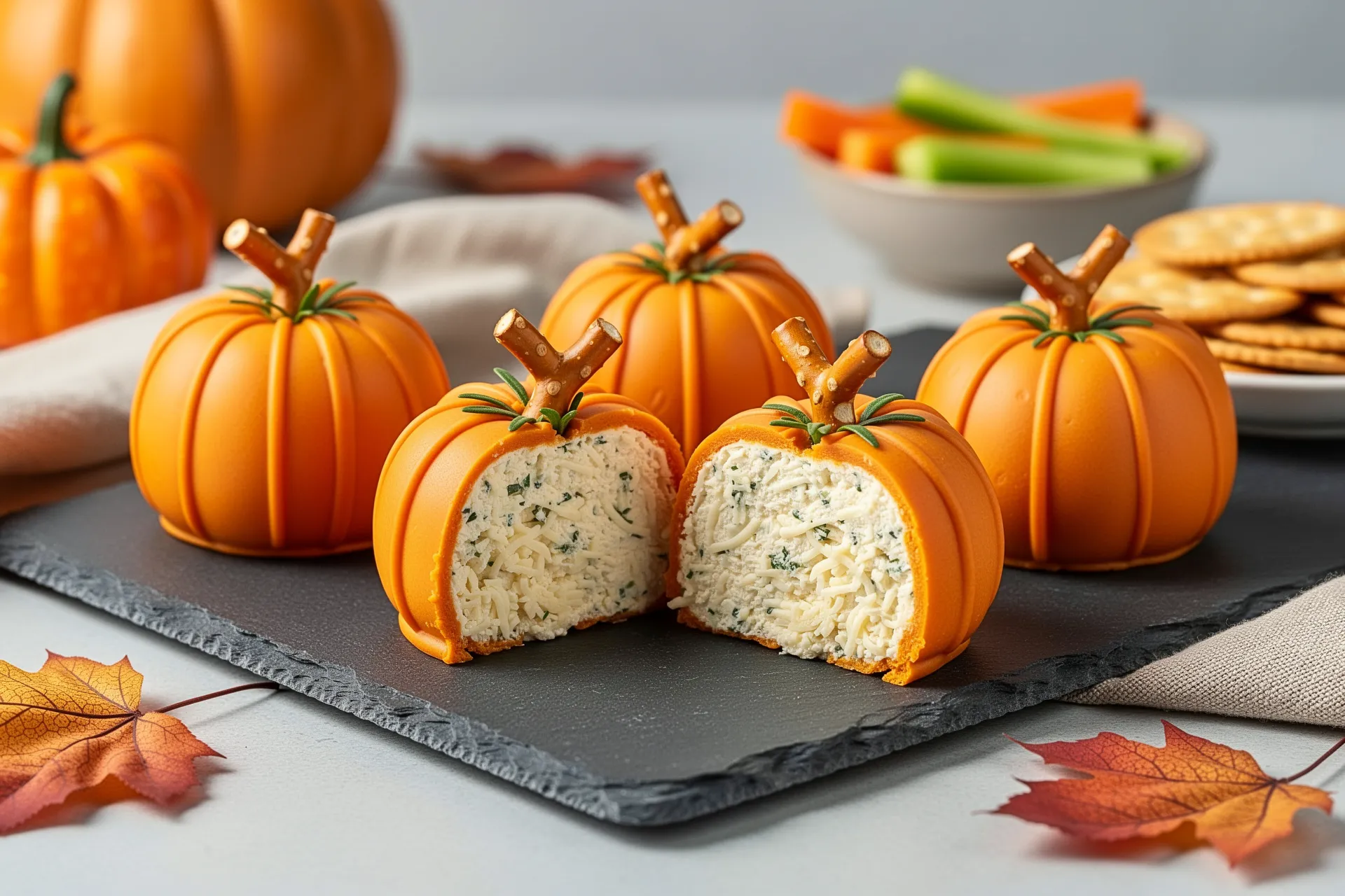 Pumpkin cheese balls