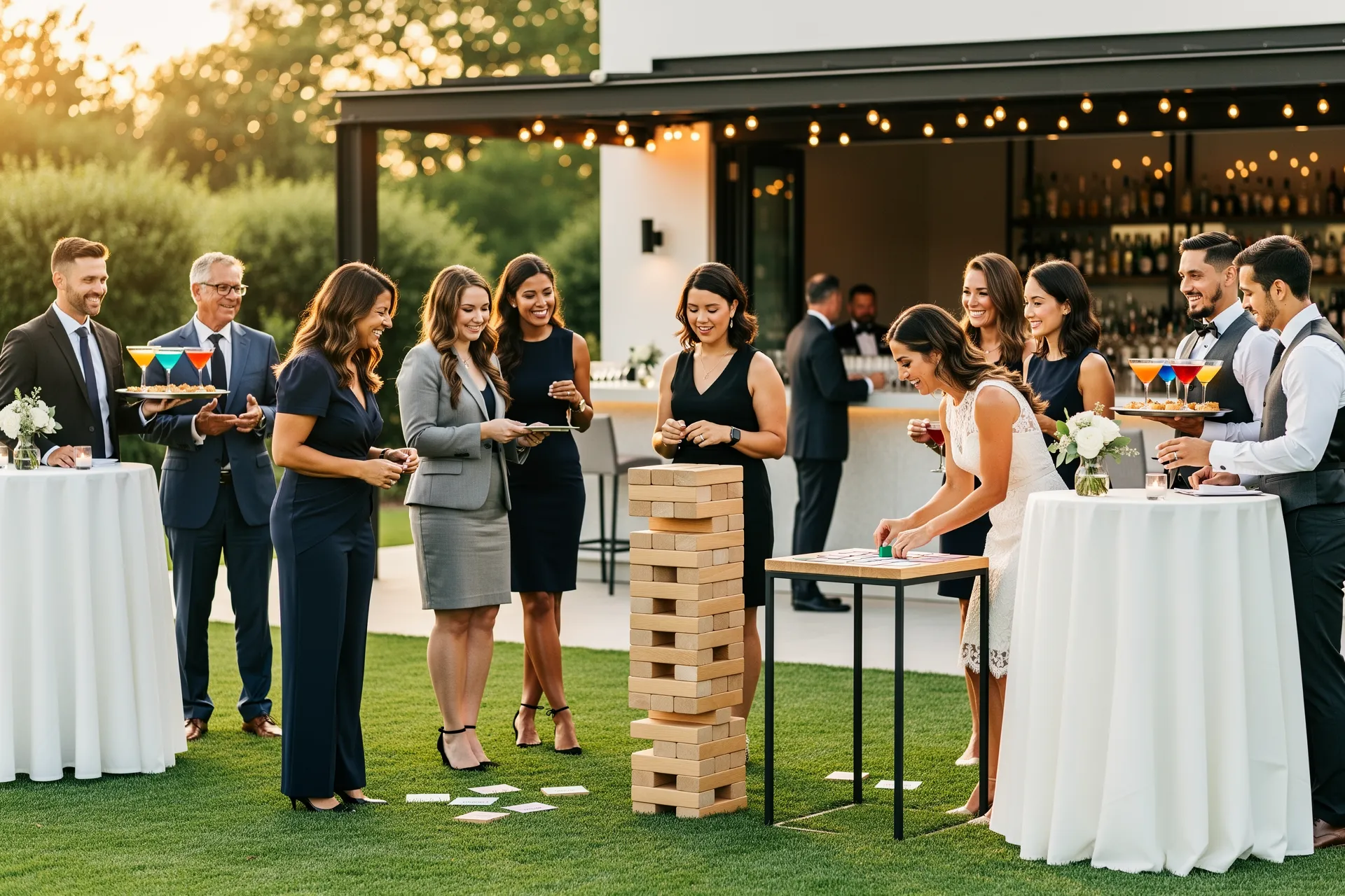 Create interactive guest activities during cocktail hour