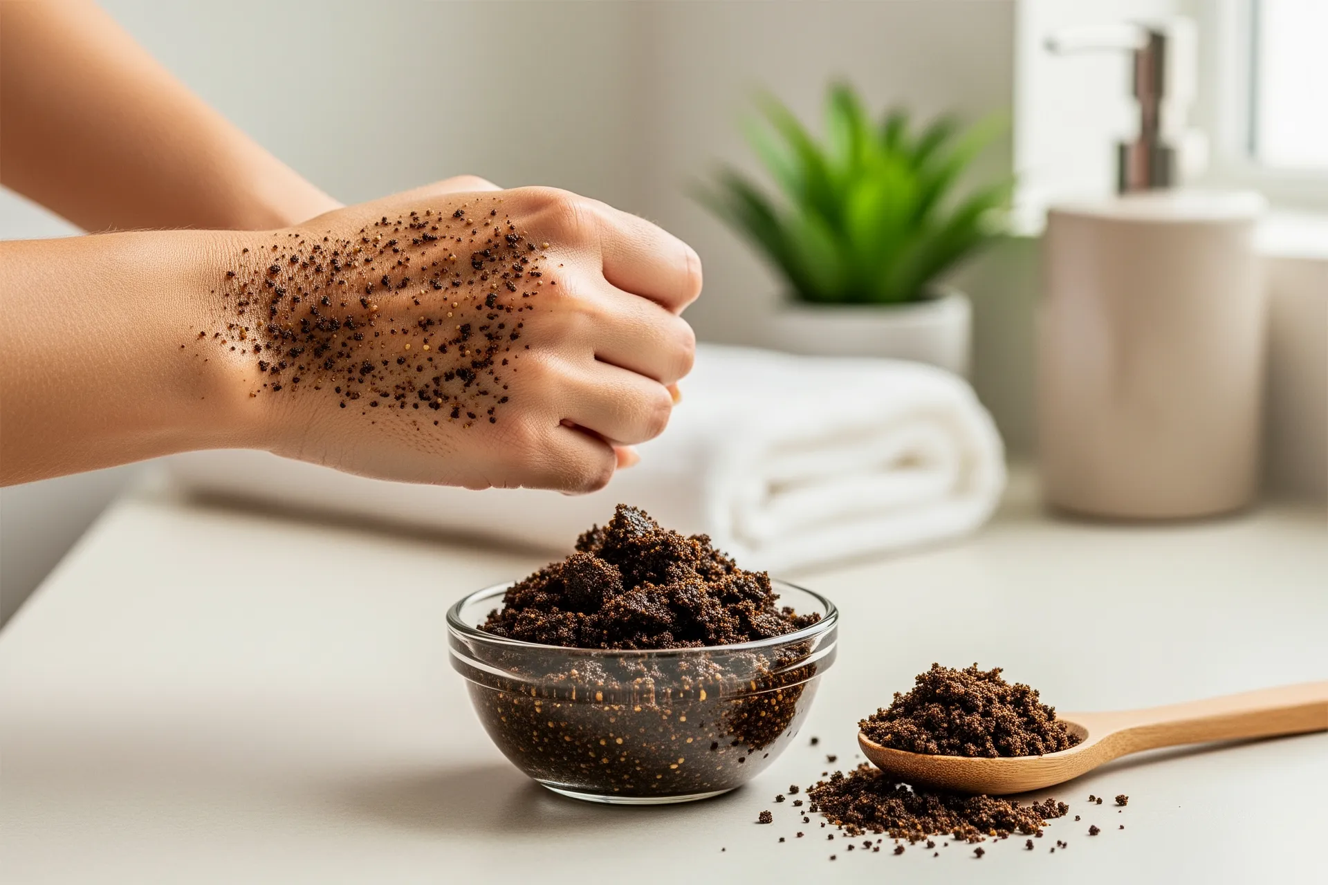 Coffee Grounds Body Scrub