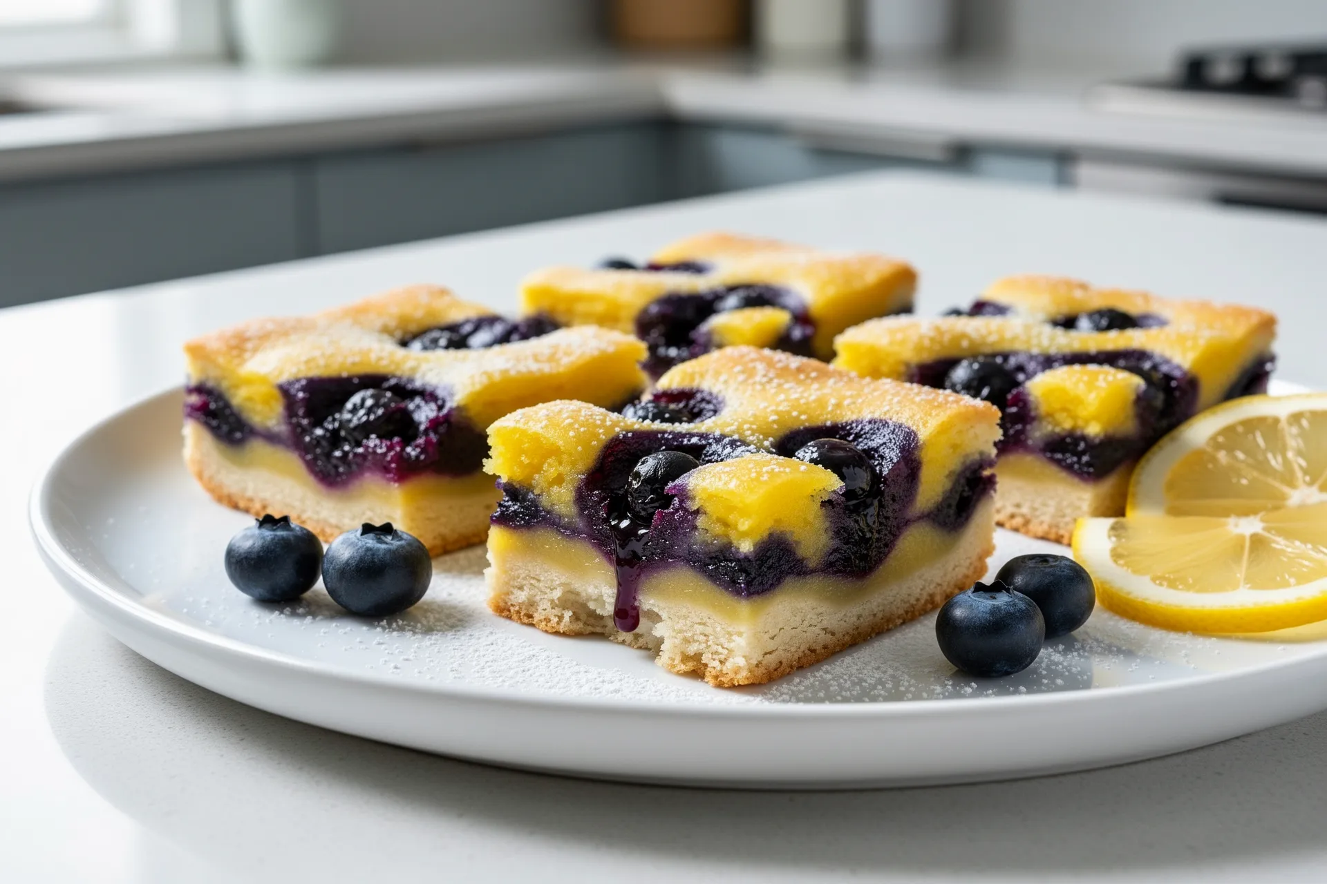 Blueberry lemon bars