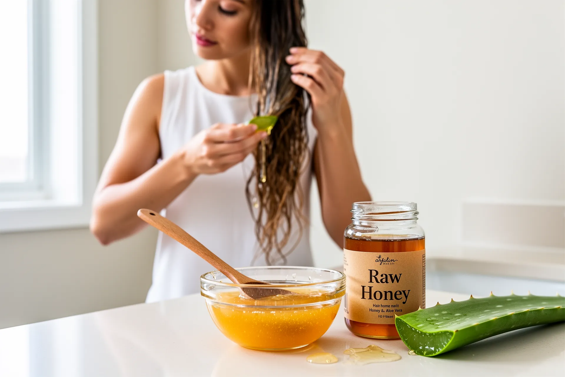 Create a Honey and Aloe Vera Mask
