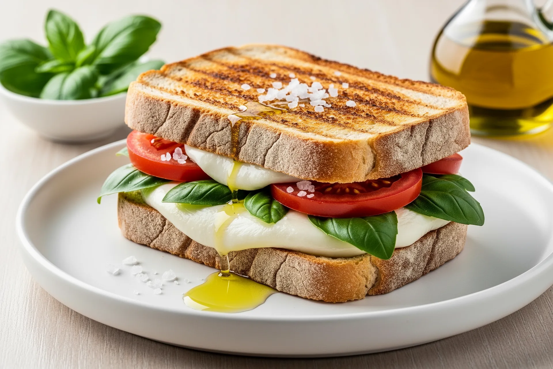Caprese grilled sandwich